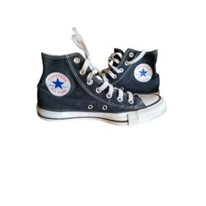 Converse All Star Chuck Taylor White Black Hi Top Athletic Sneaker Shoe Women 7